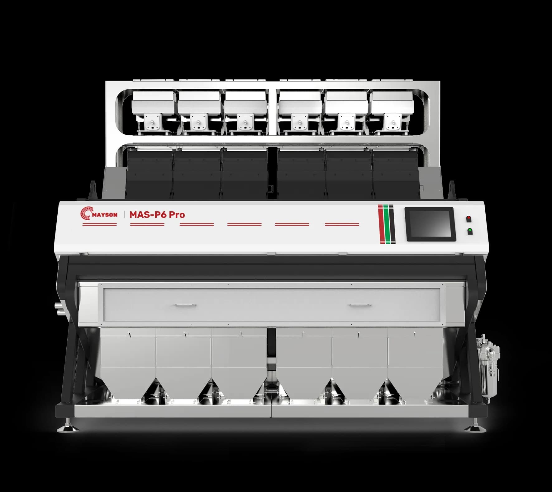 Mayson MAS 3D advanced polymer sorter, front view.